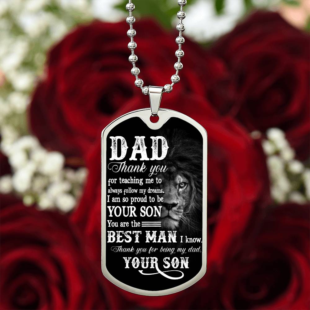 Thank You Dad | Military Chain Necklace