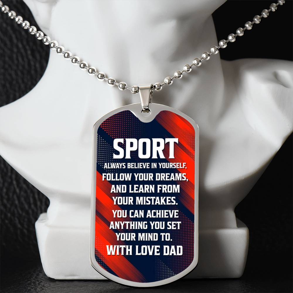 To Sport with Love | Military Chain Necklace