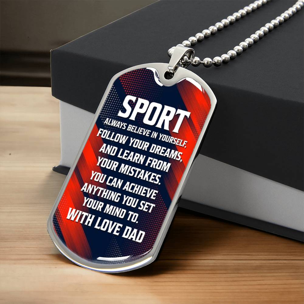 To Sport with Love | Military Chain Necklace