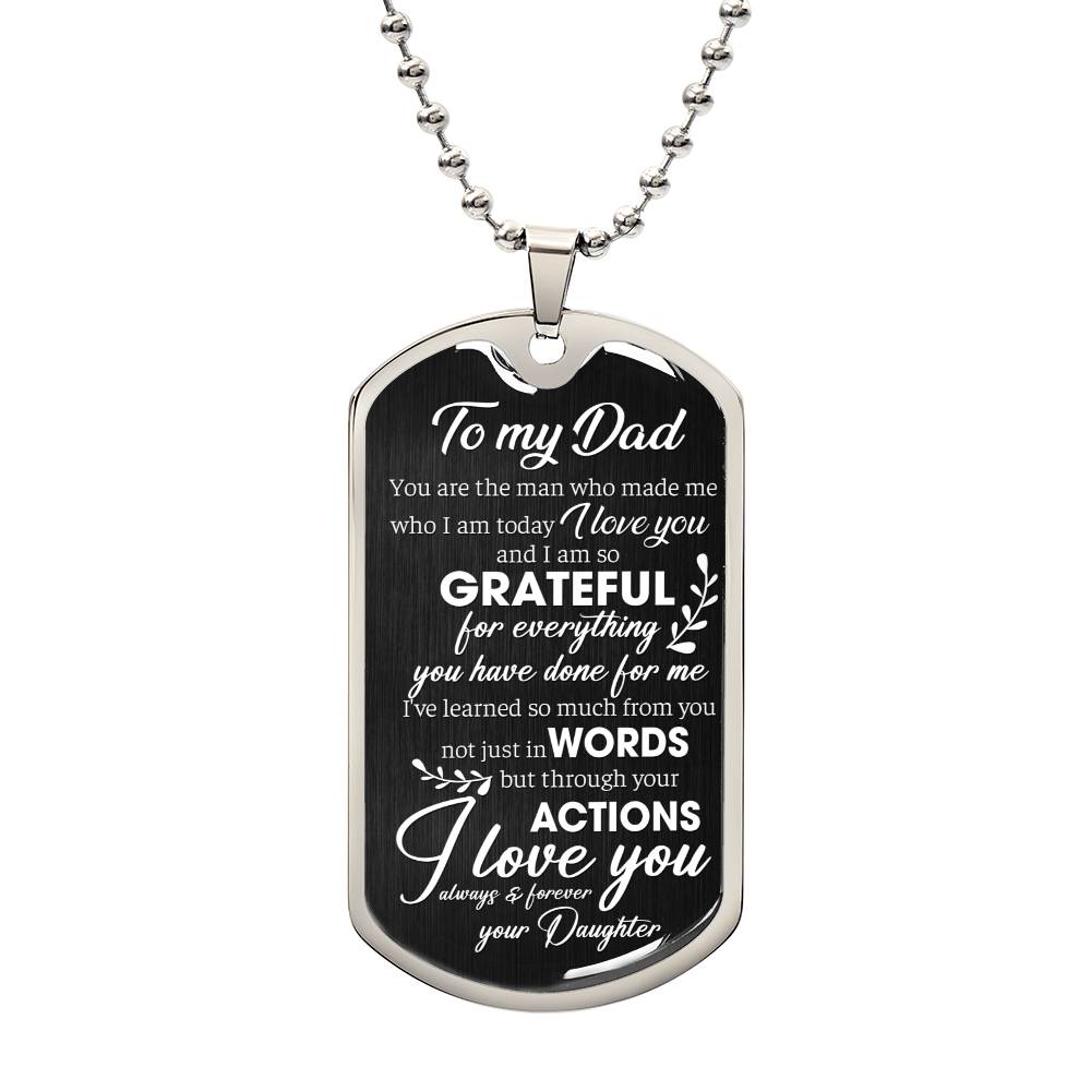 So Grateful | Military Chain Necklace