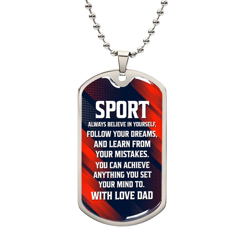 To Sport with Love | Military Chain Necklace