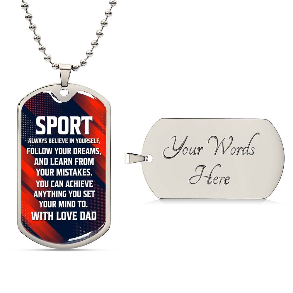 To Sport with Love | Military Chain Necklace
