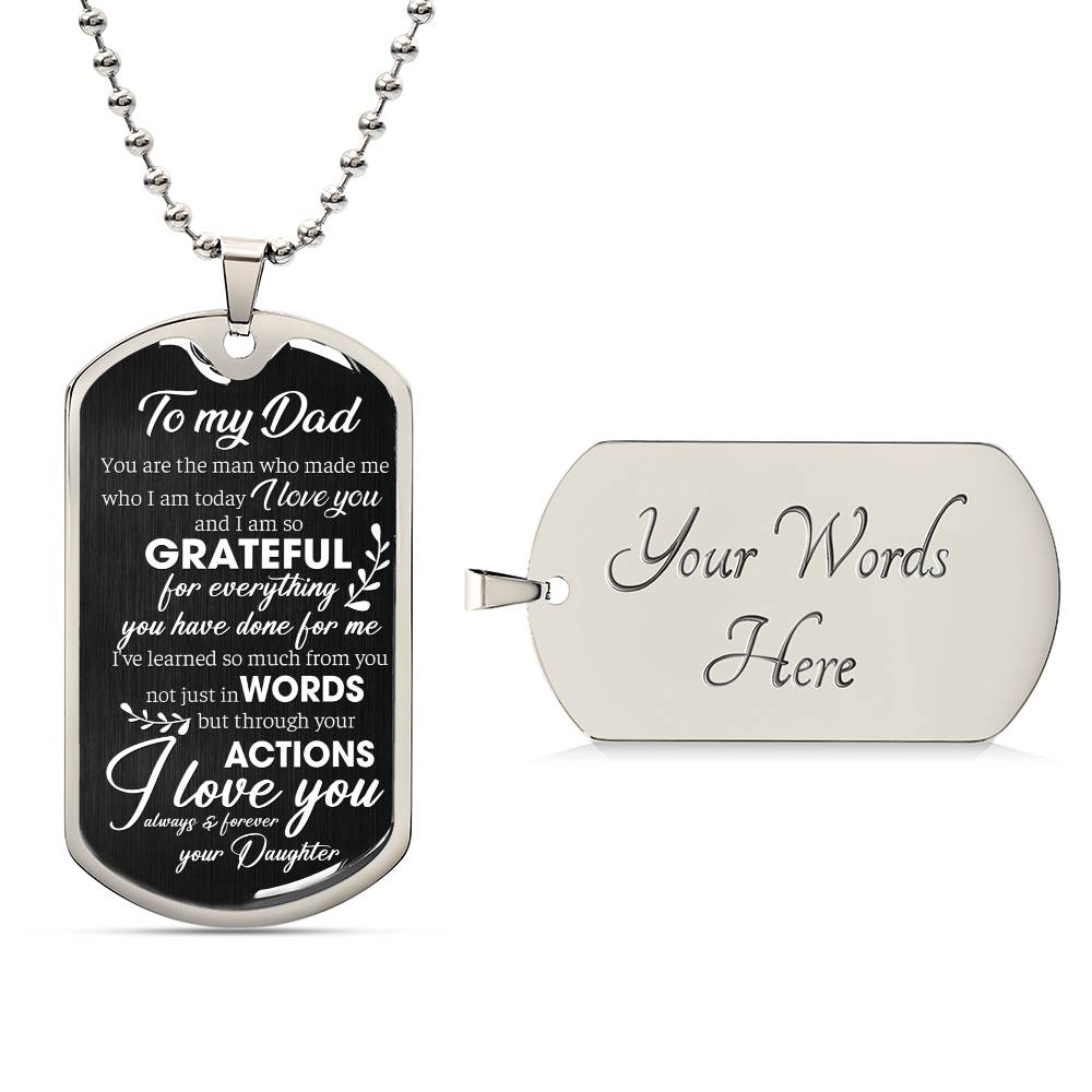 So Grateful | Military Chain Necklace