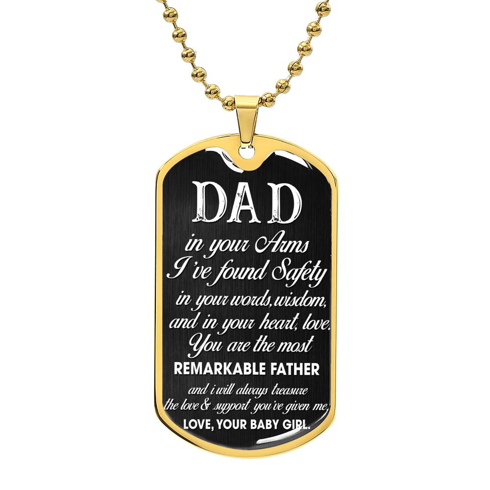 Remarkable Father| Military Chain Necklace