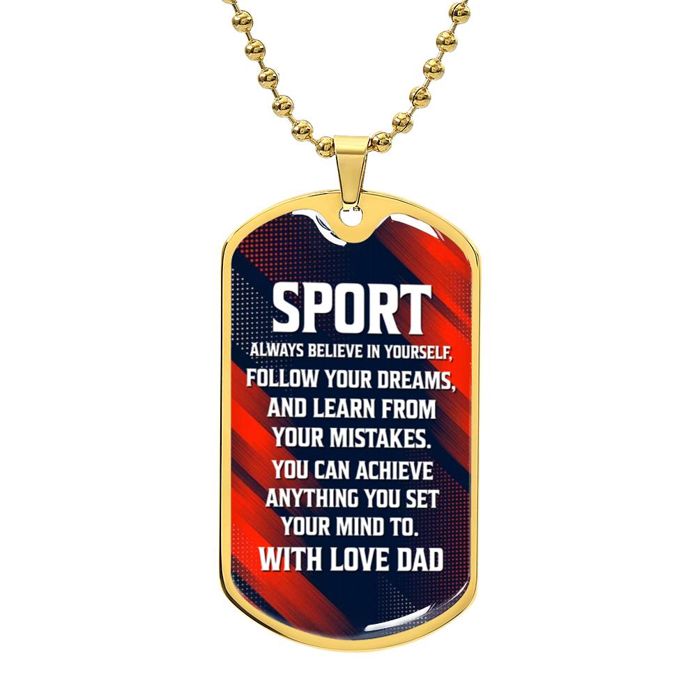 To Sport with Love | Military Chain Necklace