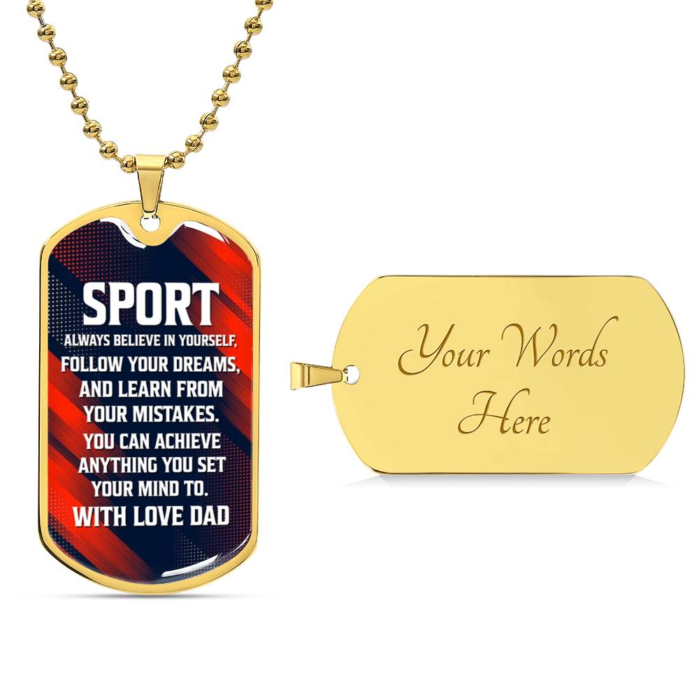 To Sport with Love | Military Chain Necklace