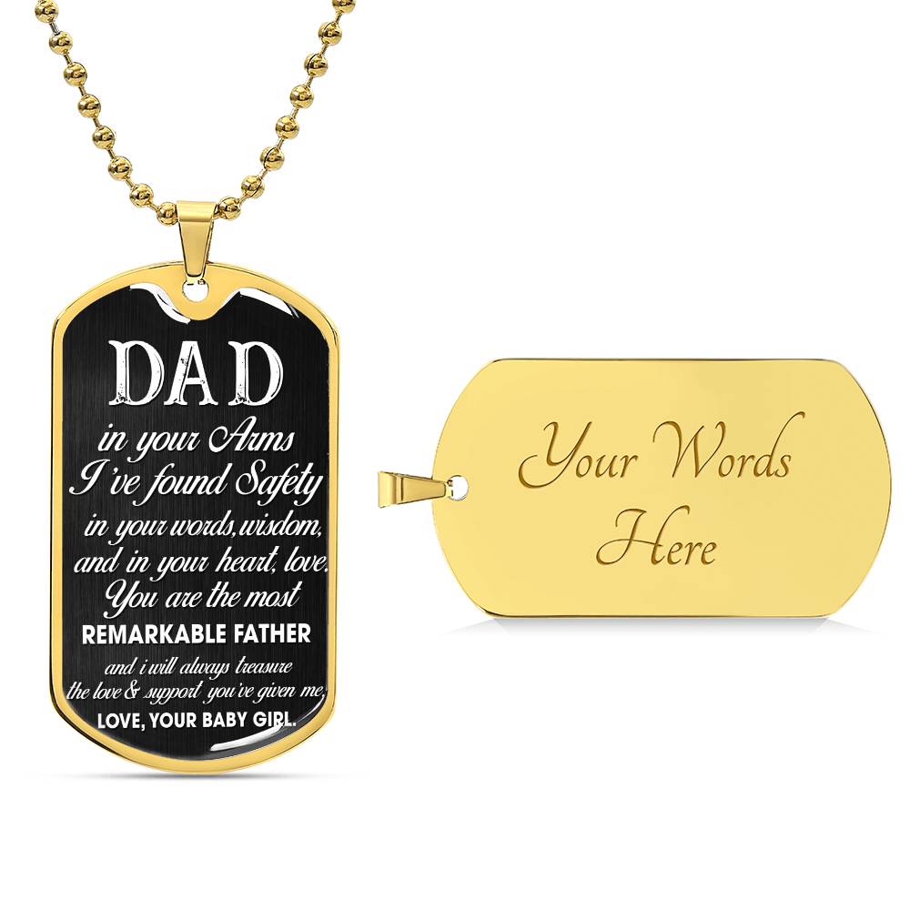 Remarkable Father| Military Chain Necklace