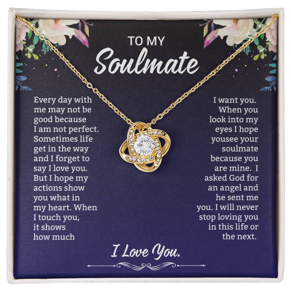 To My Soulmate | Love Knot Necklace