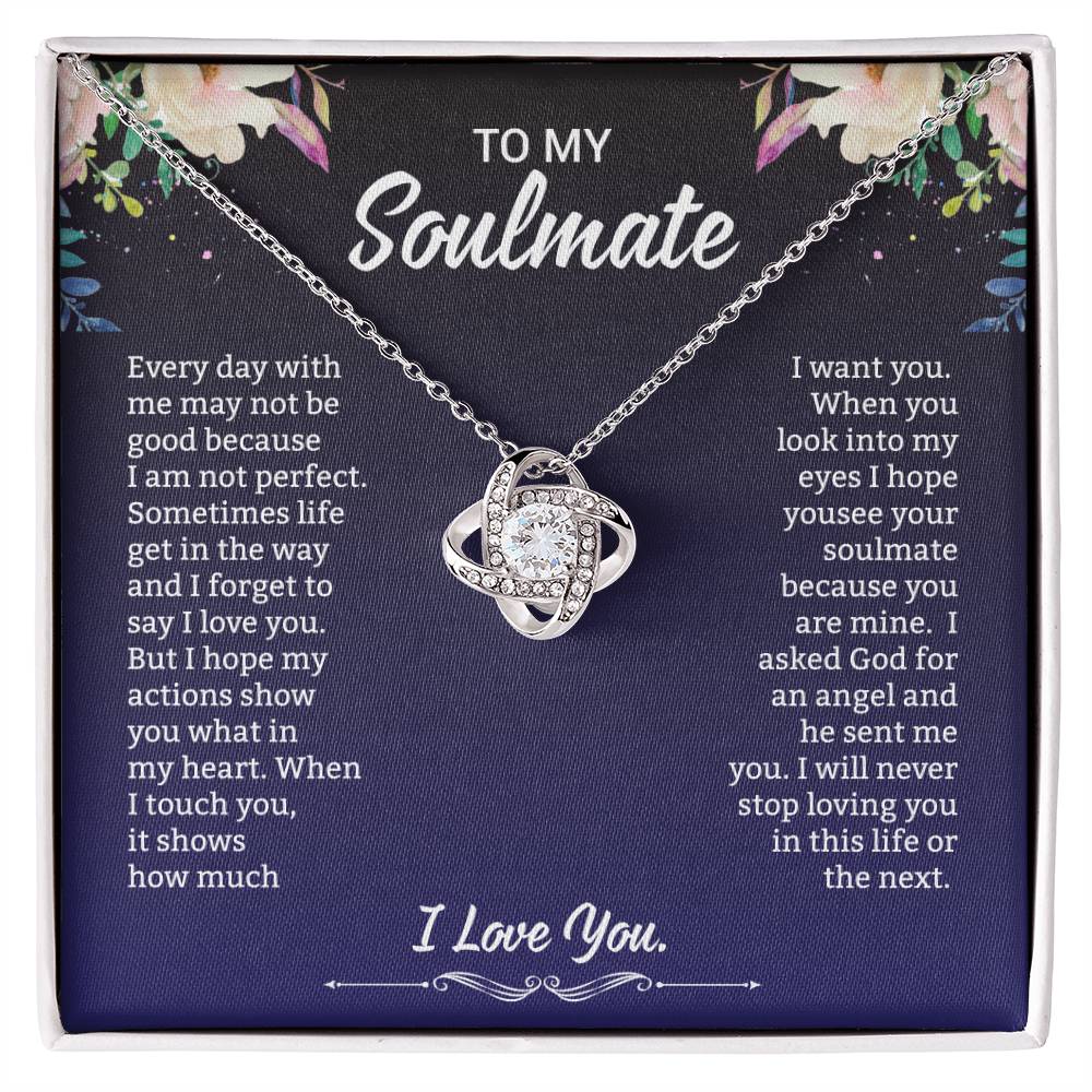To My Soulmate | Love Knot Necklace