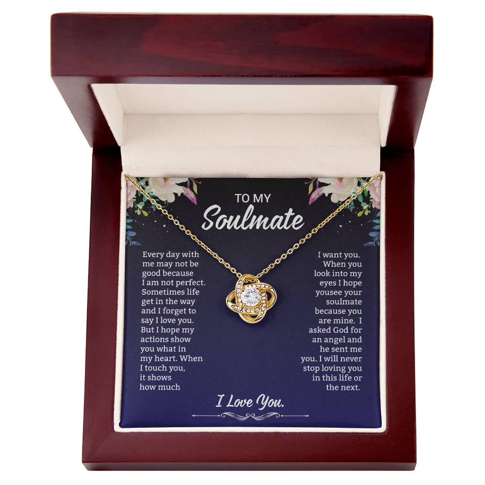 To My Soulmate | Love Knot Necklace