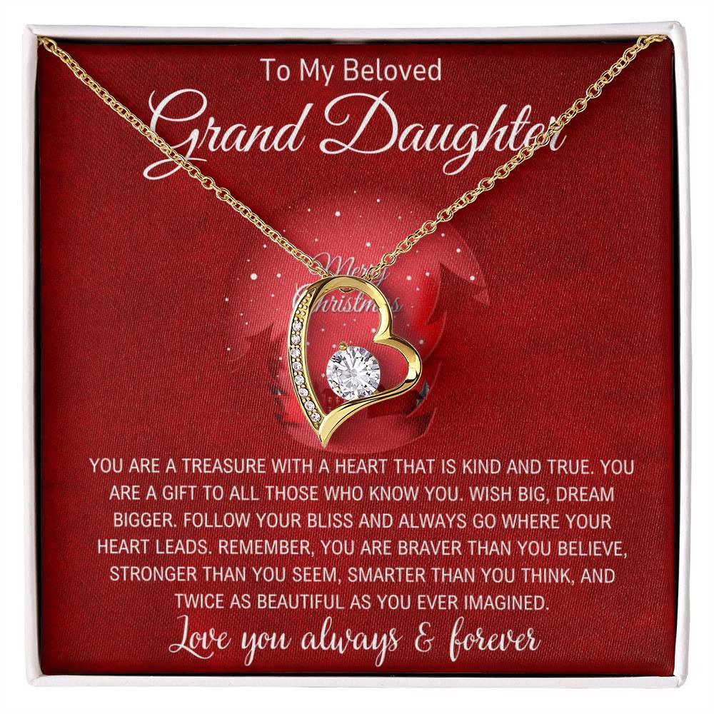 To My Grand Daughter | Christmas Forever Love Necklace