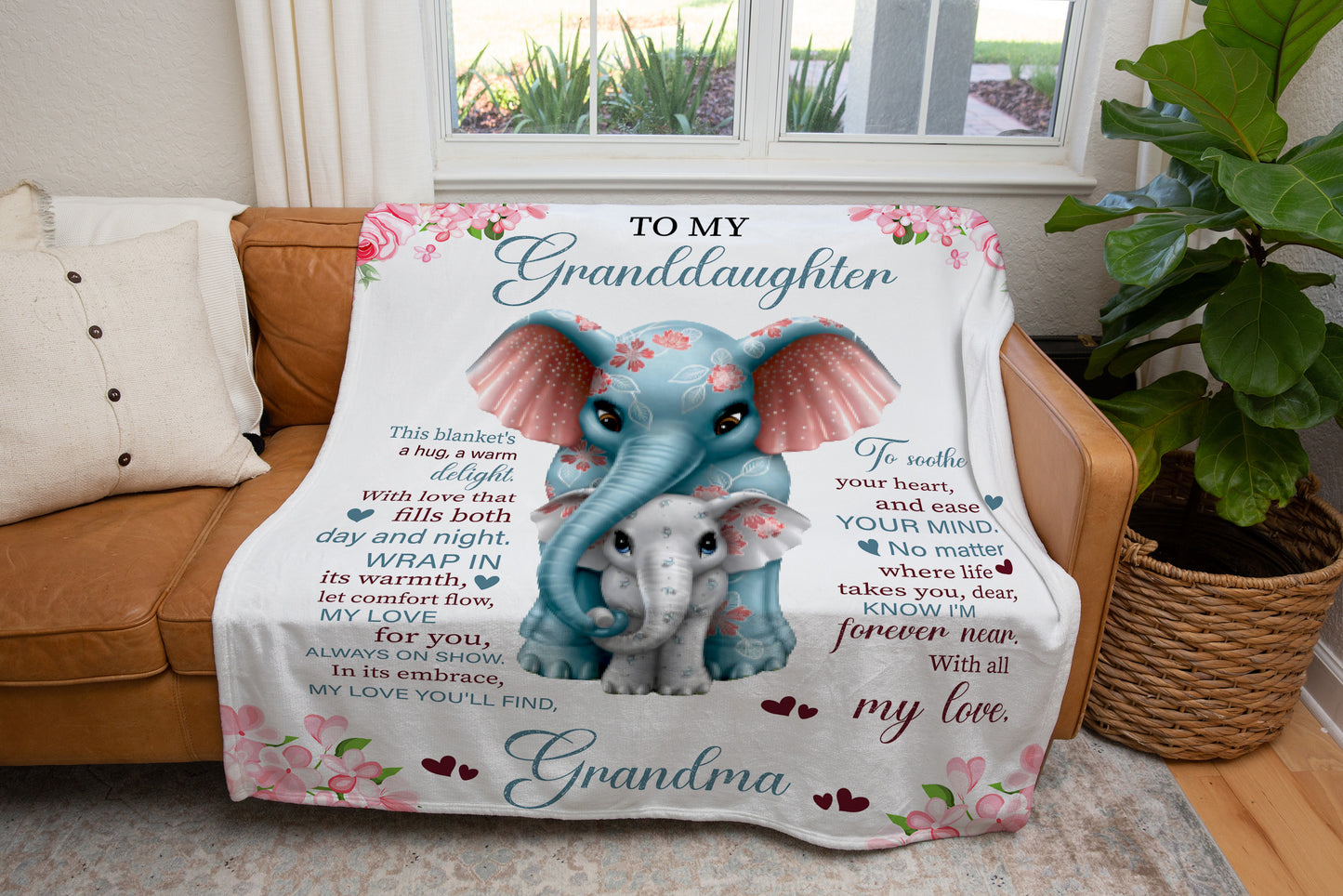 To My Granddaughter | Cozy Plush Fleece Blanket