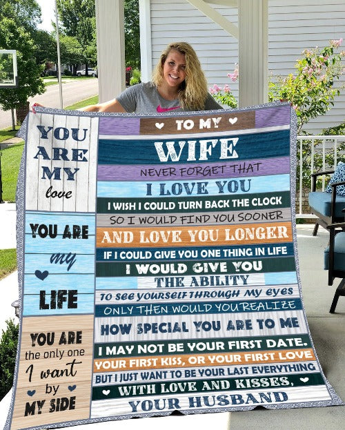 To My Wife Collage | Cozy Plush Fleece Blanket