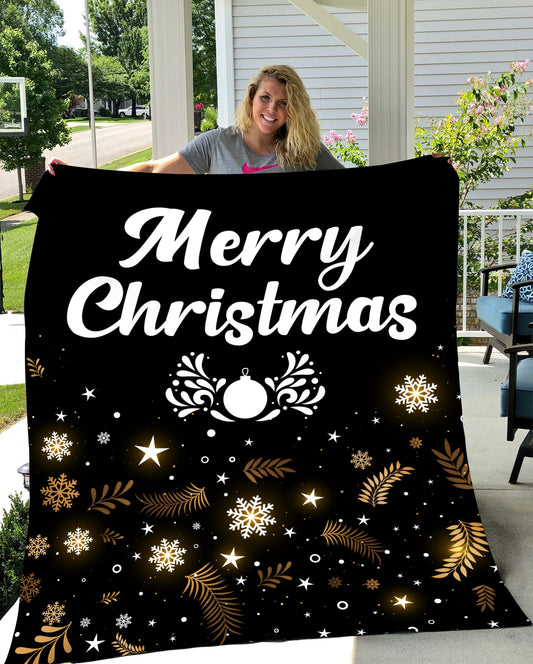 Black Christmas | Cozy Plush Fleece Blanket