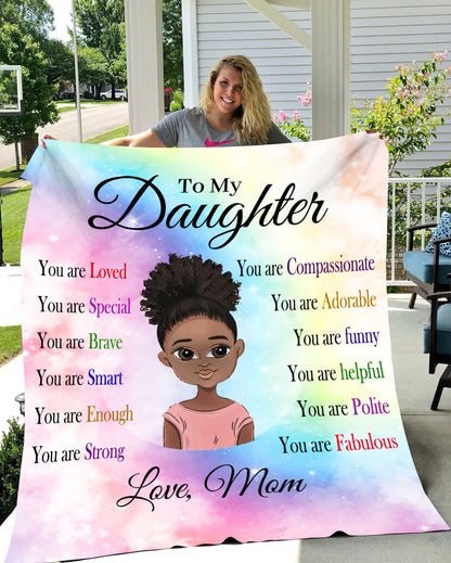 To My Fabulous Daughter |  Cozy Plush Fleece Blanket