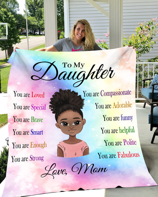 To My Fabulous Daughter |  Cozy Plush Fleece Blanket