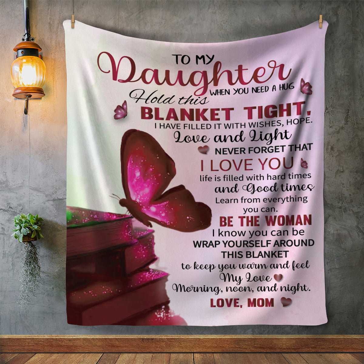 Butterflies Love Mom | Cozy Plush Fleece Blanket