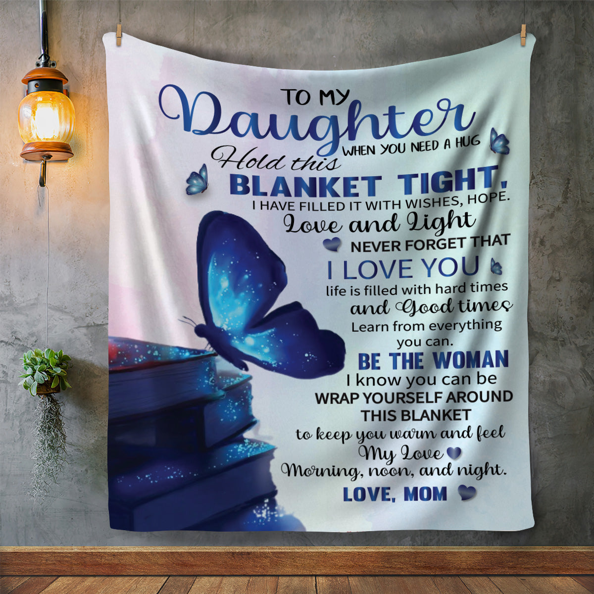 Butterflies Love Mom | Cozy Plush Fleece Blanket