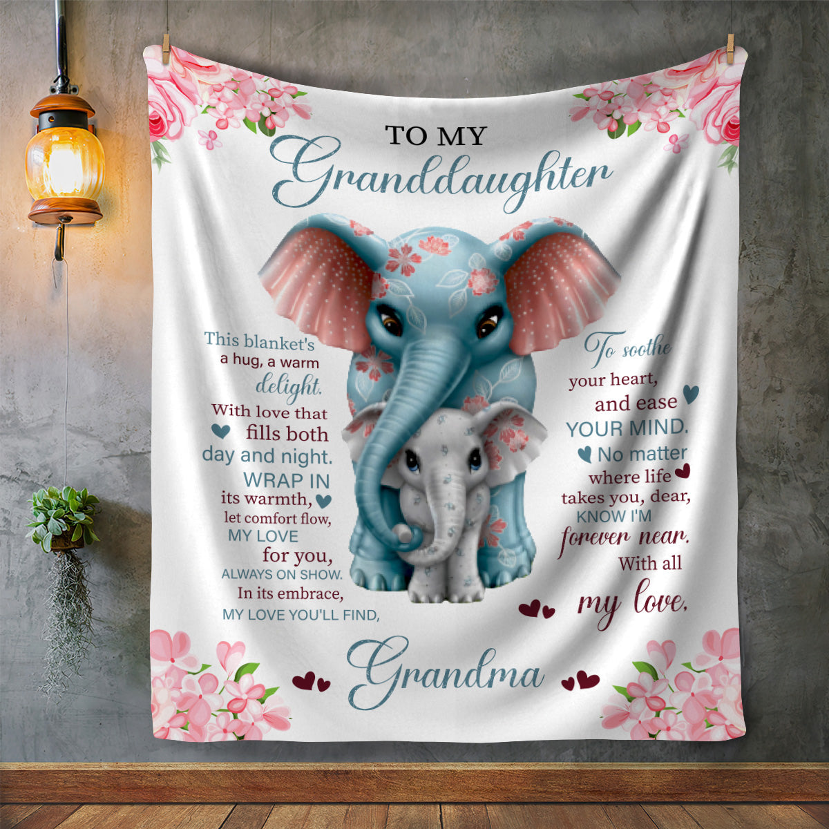 To My Granddaughter | Cozy Plush Fleece Blanket