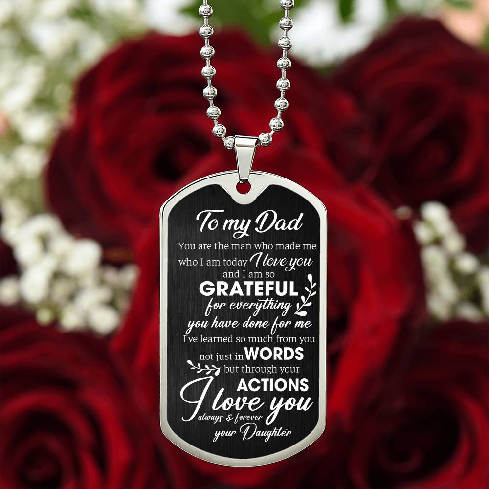 So Grateful  | Military Chain Necklace