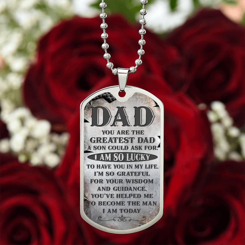Your the Greatest Dad | Military Chain Necklace