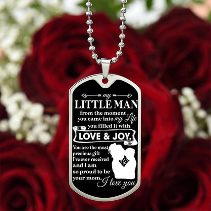 To My Little Man | Military Chain Necklace