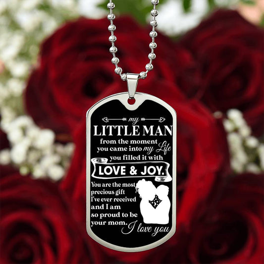 To My Little Man | Military Chain Necklace