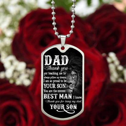 Thank You Dad | Military Chain Necklace