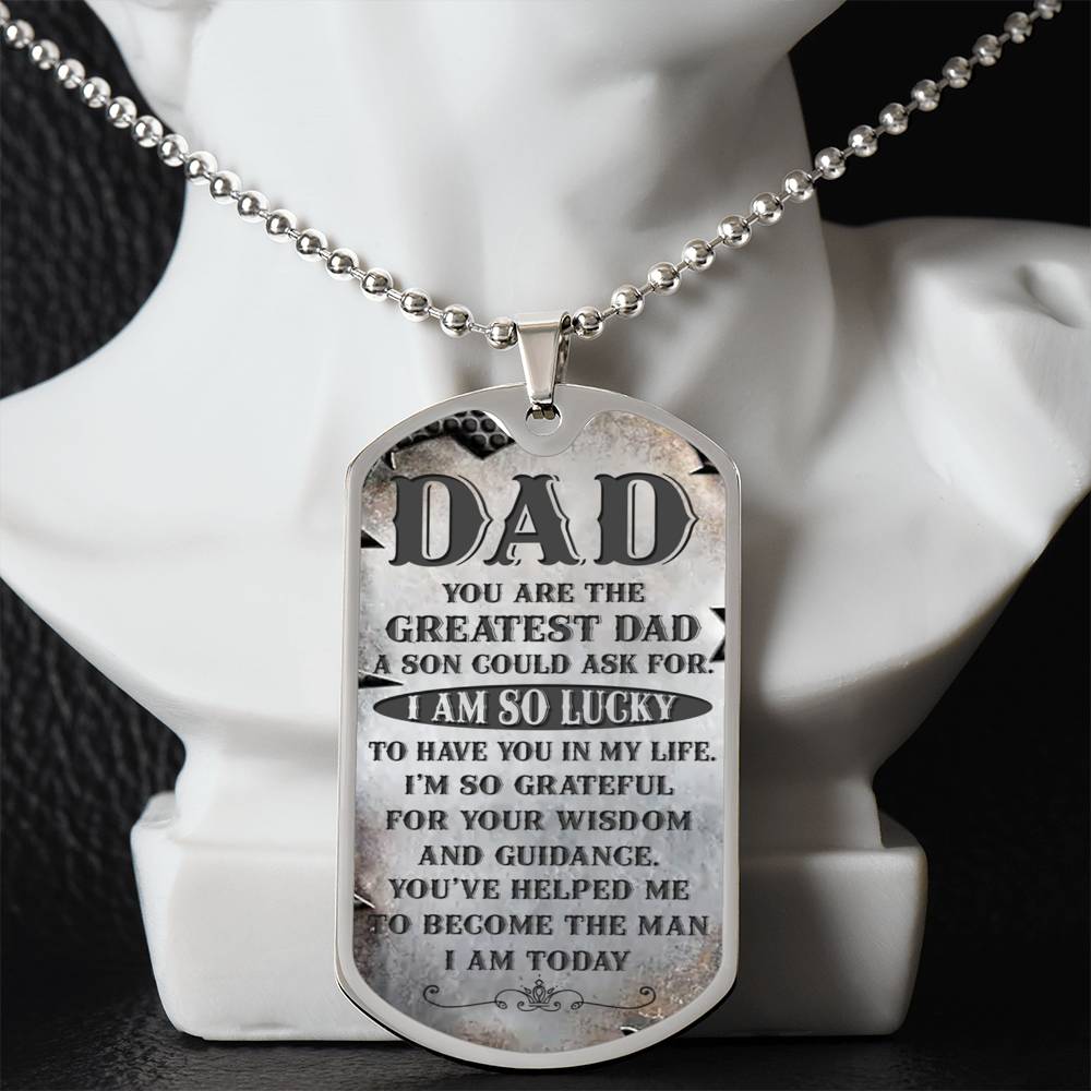 Your the Greatest Dad | Military Chain Necklace