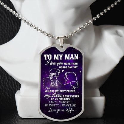 To My Man | Military Chain Necklace