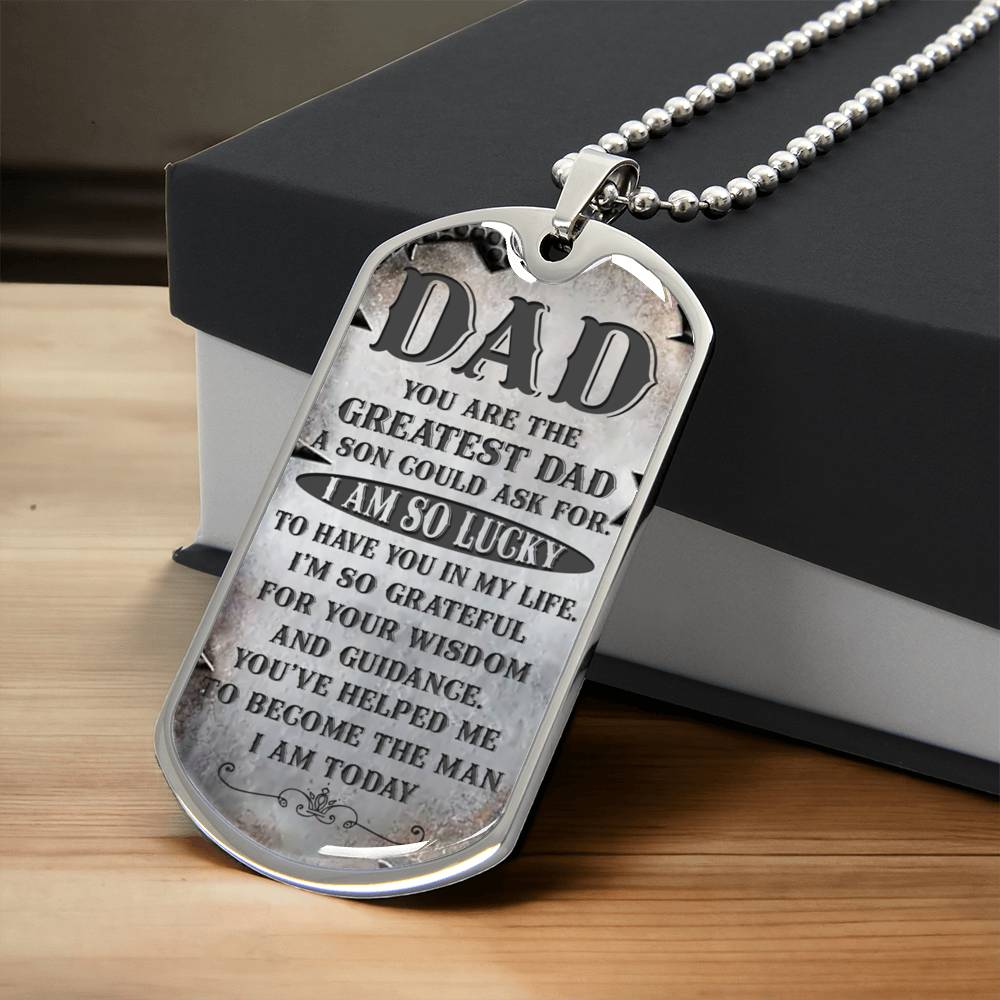Your the Greatest Dad | Military Chain Necklace