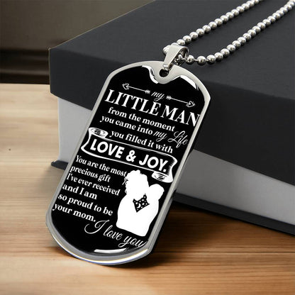 To My Little Man | Military Chain Necklace