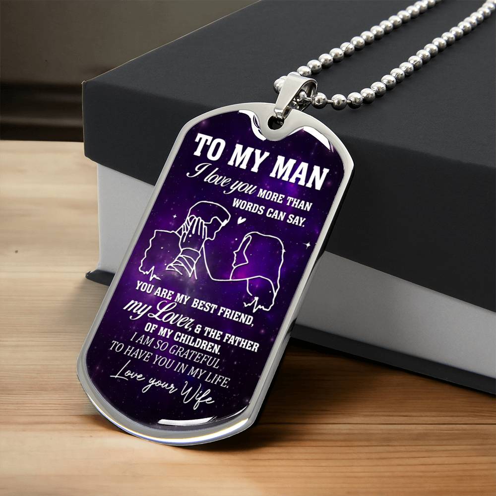To My Man | Military Chain Necklace