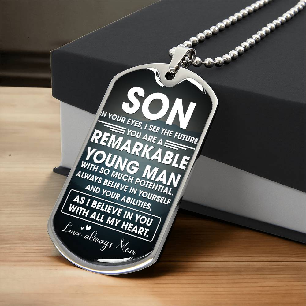 Remarkable Young Man | Military Chain Necklace