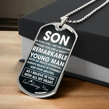 Remarkable Young Man | Military Chain Necklace