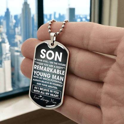 Remarkable Young Man | Military Chain Necklace