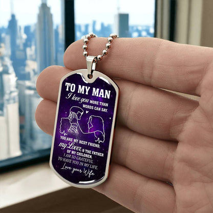 To My Man | Military Chain Necklace
