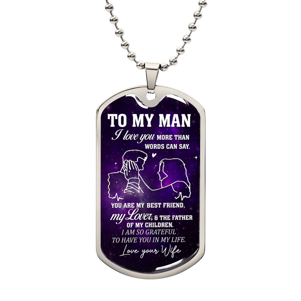 To My Man | Military Chain Necklace
