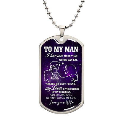 To My Man | Military Chain Necklace