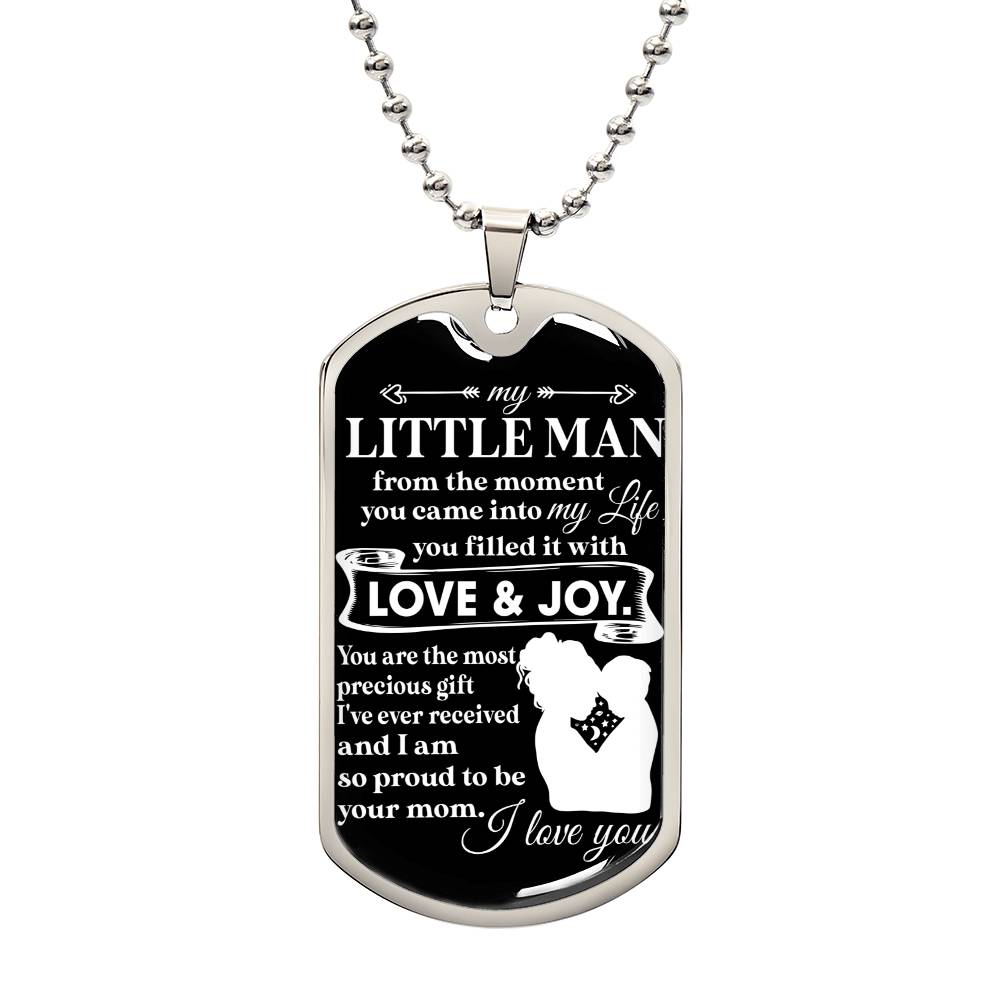 To My Little Man | Military Chain Necklace
