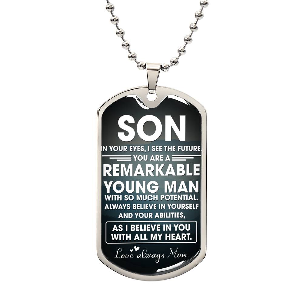 Remarkable Young Man | Military Chain Necklace