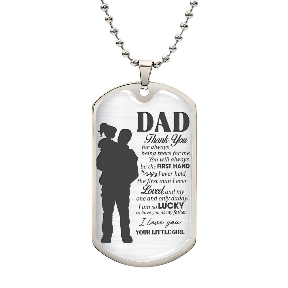 1 and Only Daddy | Military Chain Necklace