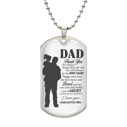 1 and Only Daddy | Military Chain Necklace