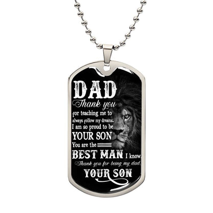 Thank You Dad | Military Chain Necklace