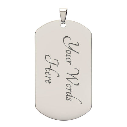 To My Loving Husband | Military Chain Necklace