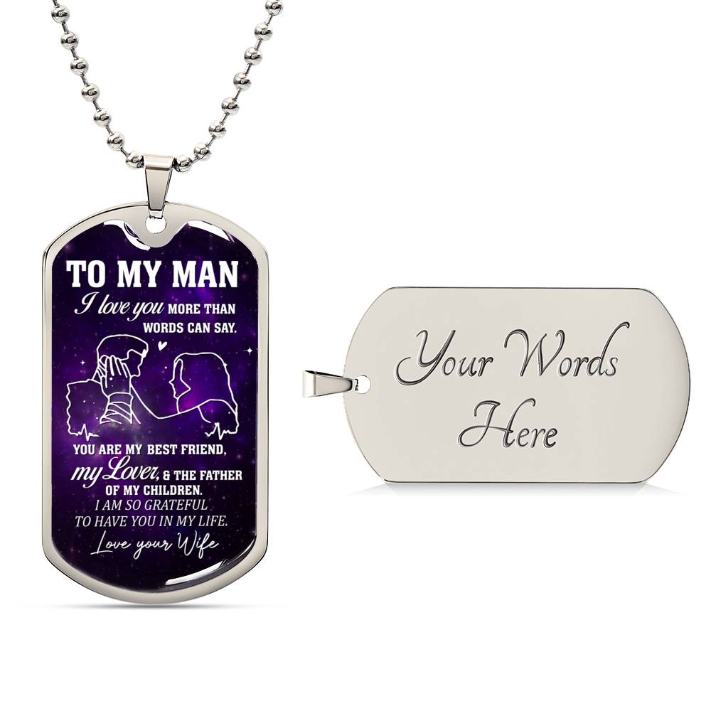 To My Man | Military Chain Necklace