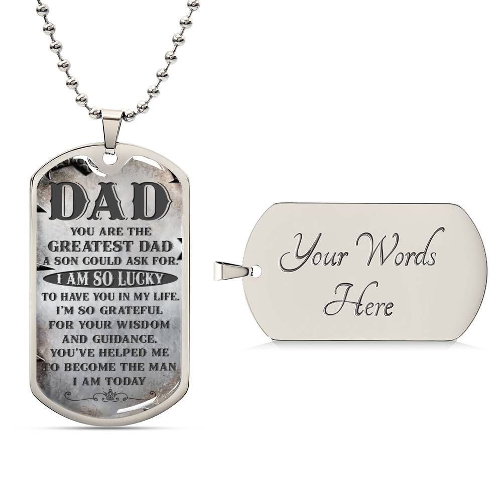 Your the Greatest Dad | Military Chain Necklace