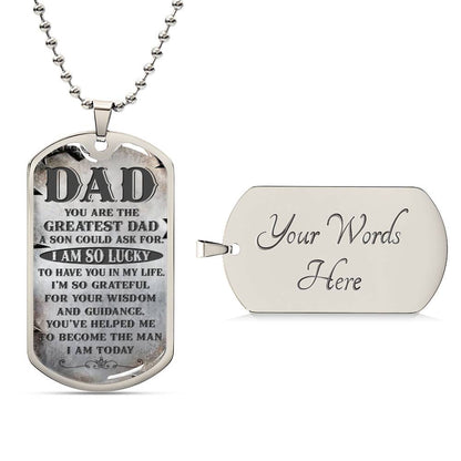 Your the Greatest Dad | Military Chain Necklace