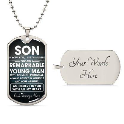 Remarkable Young Man | Military Chain Necklace
