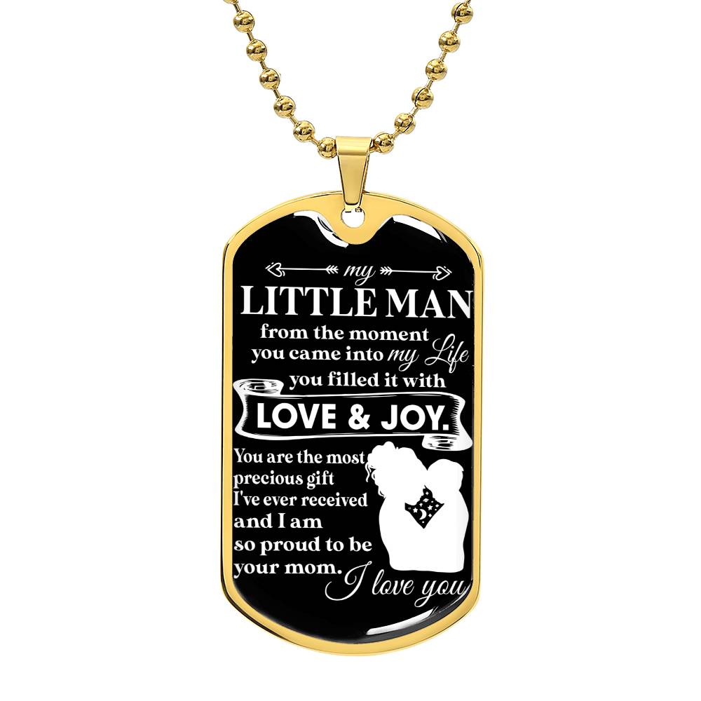To My Little Man | Military Chain Necklace